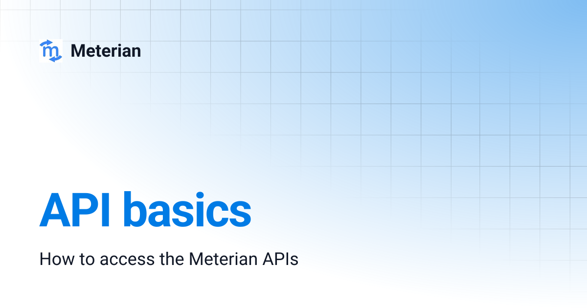 API basics | Meterian