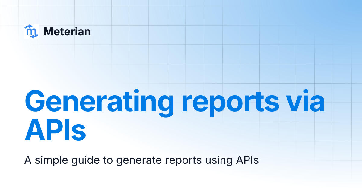 Generating reports via APIs | Meterian